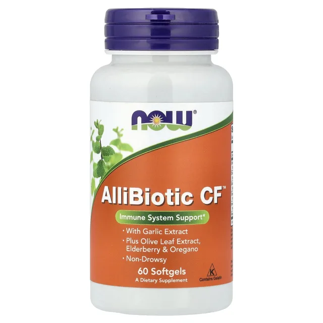 Now® Foods NOW AlliBiotic CF, 60 softgelových kapslí