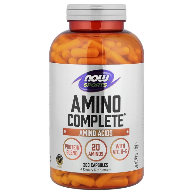Now® Foods NOW Amino Complete, 360 rostlinných kapslí
