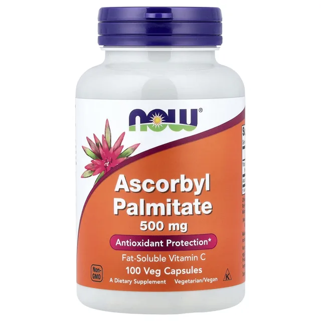 Now® Foods NOW Askorbyl palmitát, 500 mg, 100 rostlinných kapslí