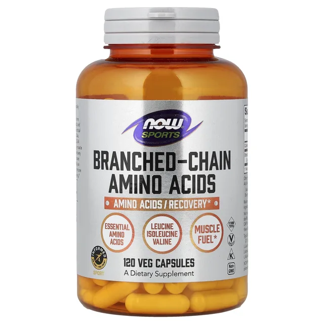 Now® Foods NOW BCAA aminokyseliny, 120 rostlinných kapslí