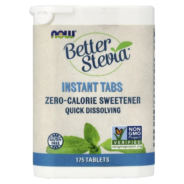 Now® Foods NOW BetterStevia Instant Tabs se sladidlem – stolní sladidlo na bázi extraktu z listů stévie, 175 tablet