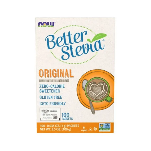 Now® Foods NOW BetterStevia sáčky Original, 100 sáčků