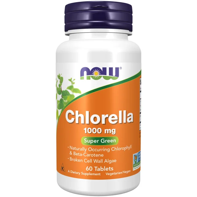 Now® Foods NOW Chlorella, 1000 mg, 60 tablet