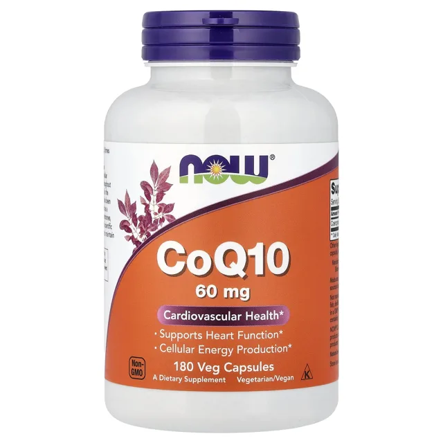 Now® Foods NOW CoQ10, 60 mg, 180 rostlinných kapslí