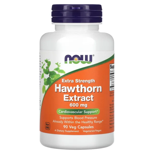 Now® Foods NOW Extrakt z hlohu, 600 mg, 90 rostlinných kapslí
