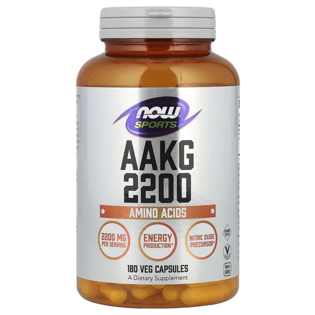 Now® Foods NOW Foods AAKG 2200, 180 rostlinných kapslí