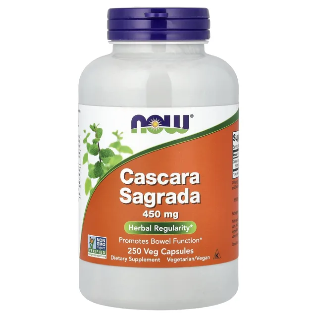 Now® Foods NOW Foods Cascara Sagrada, 450 mg, 250 rostlinných kapslí