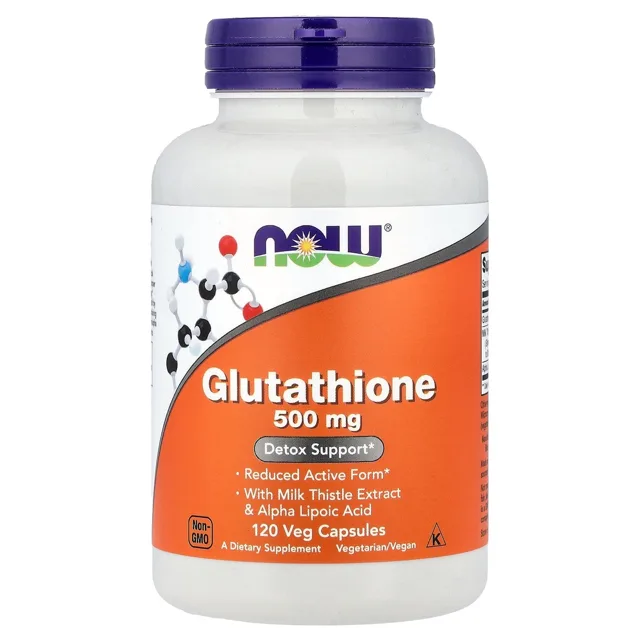 Now® Foods NOW Glutathion, 500 mg, 120 rostlinných kapslí