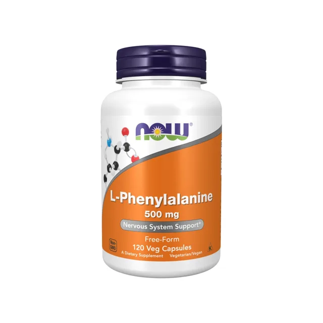 Now® Foods NOW L-fenylalanin, 500 mg, 120 rostlinných kapslí