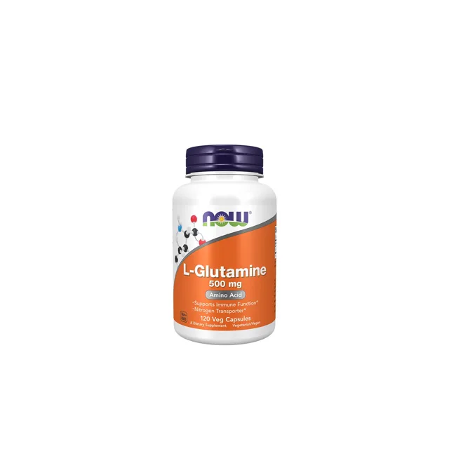 Now® Foods NOW L-glutamin, 500 mg, 120 rostlinných kapslí