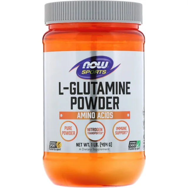 Now® Foods NOW L-glutamin, prášek, 454 g