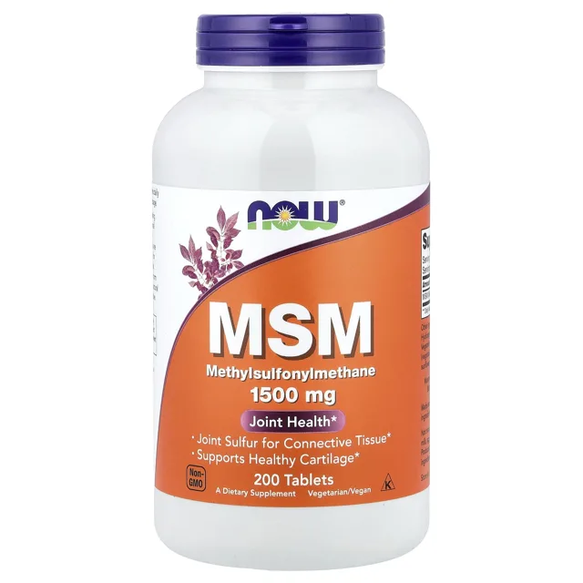 Now® Foods NOW MSM methylsulfonylmethan, 1500 mg, 200 tablet