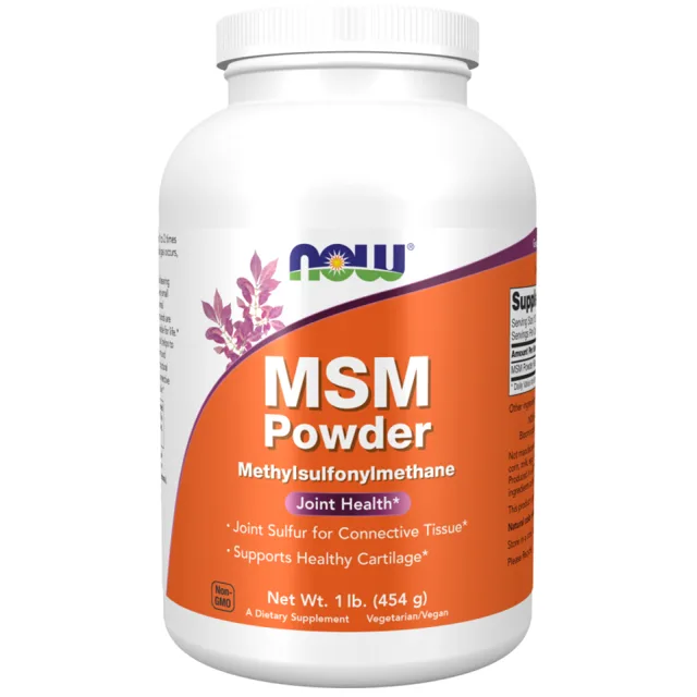 Now® Foods NOW MSM methylsulfonylmethan, prášek, 454 g