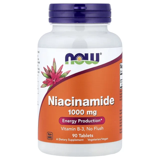 Now® Foods NOW Niacinamid, 1000 mg, 90 tablet