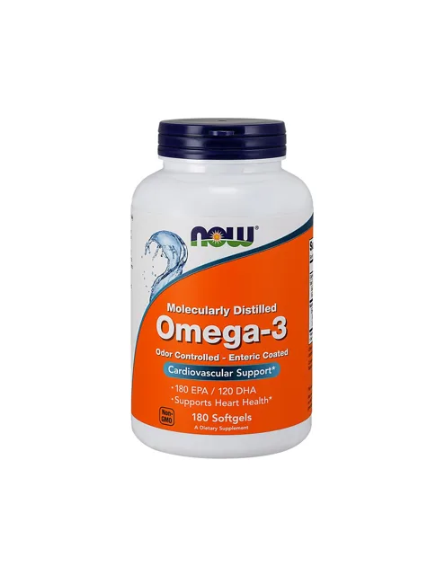 Now® Foods NOW Omega-3 enterosolventní, 180 softgelových kapslí