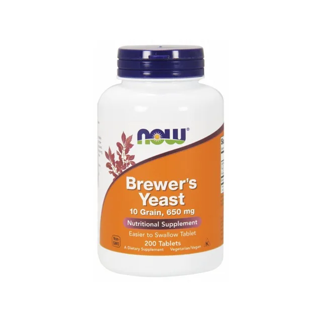 Now® Foods NOW Pivovarské kvasnice, 650 mg, 200 tablet