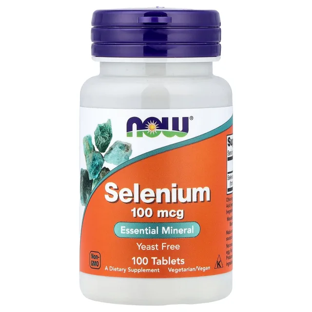 Now® Foods NOW Selen, 100 mcg, 100 tablet