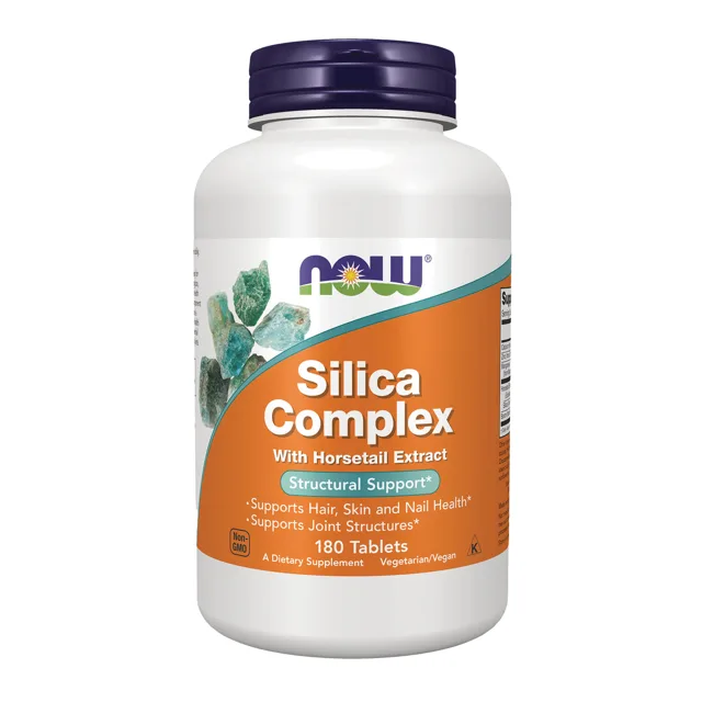 Now® Foods NOW Silica Complex s extraktem z přesličky, 180 tablet