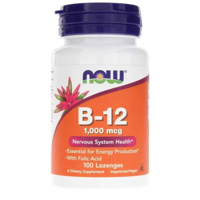 Now® Foods NOW Vitamín B12, 1000 µg, 100 pastilek