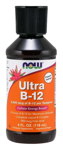 NOW Foods Vitamín B-12 Ultra liquid