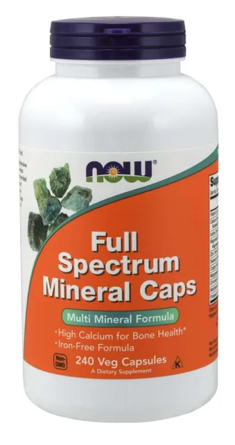 NOW Full Spectrum Mineral, multiminerál, 240 kapslí