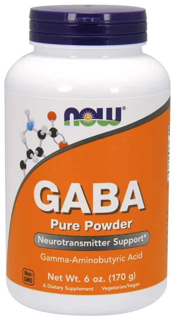 NOW GABA (kyselina gama-aminomáselná) čistý prášek, 170 g