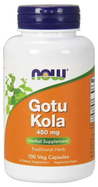 NOW Gotu Kola, 450 mg, 100 rostlinných kapslí