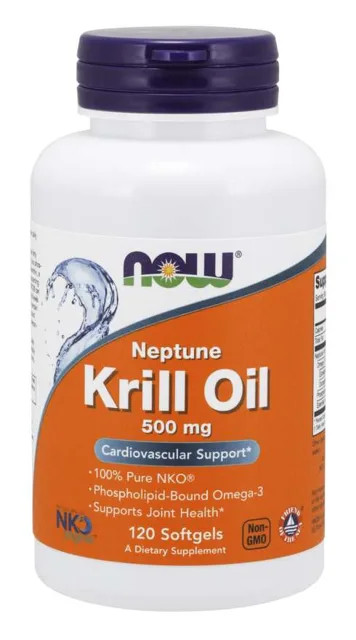 NOW Krill Oil Neptune (olej z krilu), 500 mg, 120 softgel kapslí