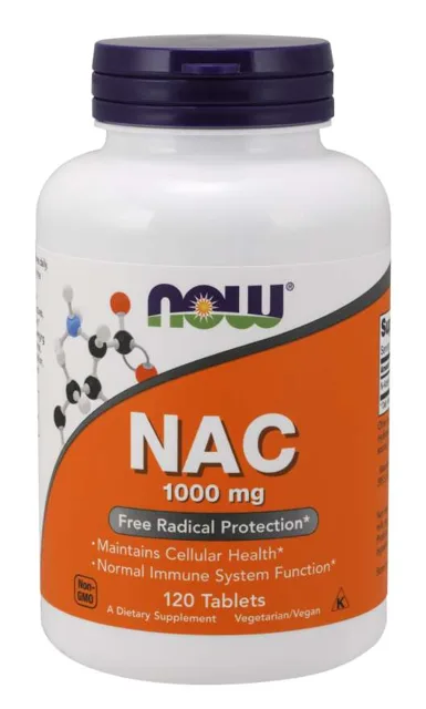 NOW NAC (N-Acetyl-L-Cystein) 1000 mg, 120 tablet