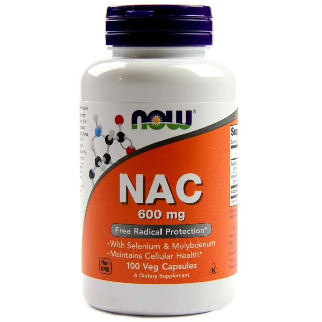 NOW NAC (N-Acetyl-L-Cystein) + Selen a Molybden 600 mg, 250 kapslí