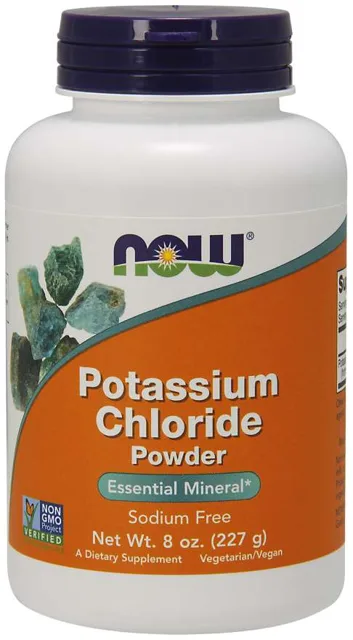 NOW Potassium Chloride Powder (draslík jako chlorid draselný prášek), 227g