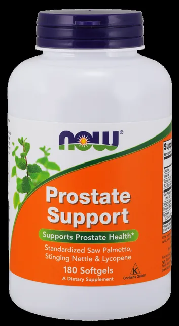 NOW Prostate Support (podpora prostaty), 180 softgel kapslí