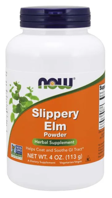 NOW Slippery Elm (Jilm plavý), čistý prášek, 113 g