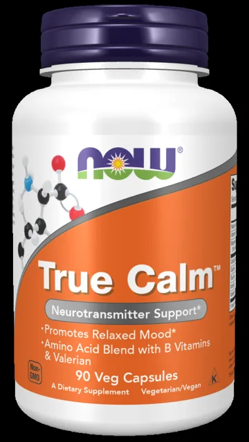 NOW True Calm, Podpora uvolnění a relaxace, 90 rostlinných kapslí