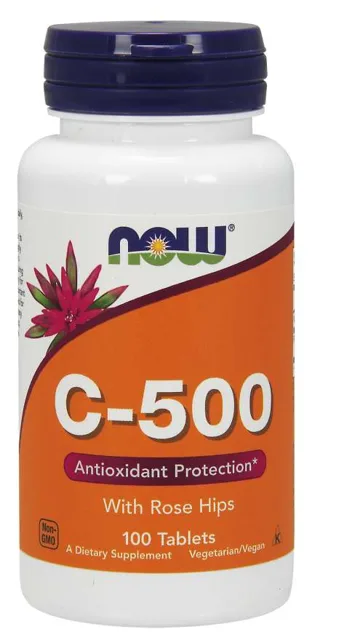 NOW Vitamin C-500 s šípkem, 100 tablet
