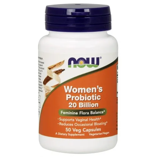 NOW Women's probiotic (probiotika pro ženy), 20 miliard, 50 rostlinných kapslí