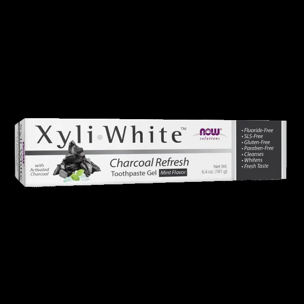 NOW Zubní pasta XyliWhite Charcoal Refresh (s aktivním uhlím), 181g