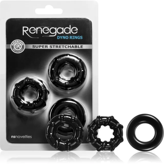 NS Novelties Renegade Dyno sada kroužků na penis 3 ks