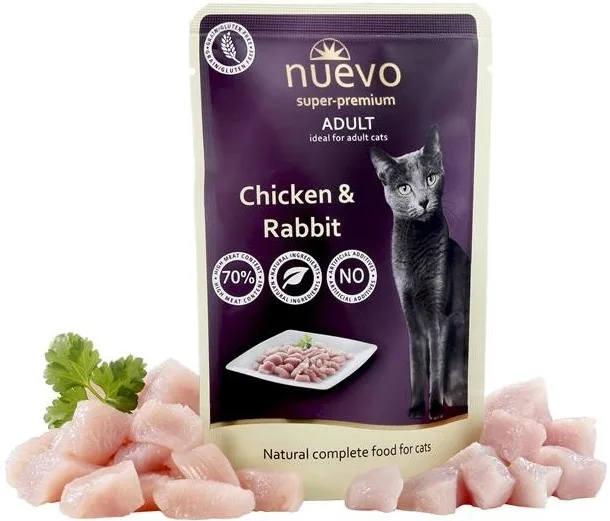 Nuevo Cat Pouch Adult  85g - Kuřecí&amp;Králík