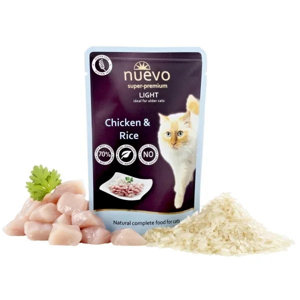 Nuevo Cat Pouch Light Chicken&amp;Rice - 85g