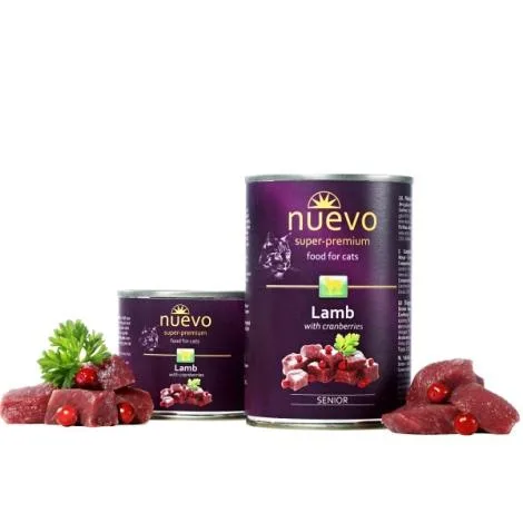 Nuevo Cat Senior Lamb/Cranberries - 400g