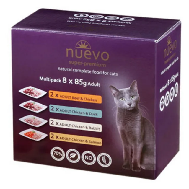NUEVO kočka kapsa Adult Multipack 8x85 g