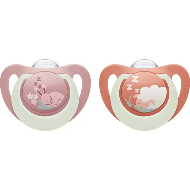 NUK First Choice Night 6-18 m dudlík 2 ks