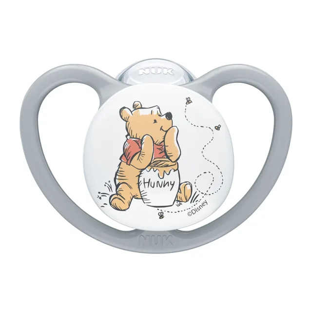 NUK Perfect Match Air Dudlík Disney Medvídek Pú 6–18m box 1 ks grey