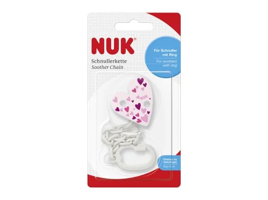 NUK řetízek na dudlík s klipem