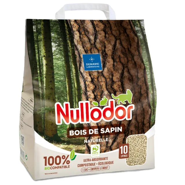 Nullodor kočičí stelivo Bois De Sapin - 10 L