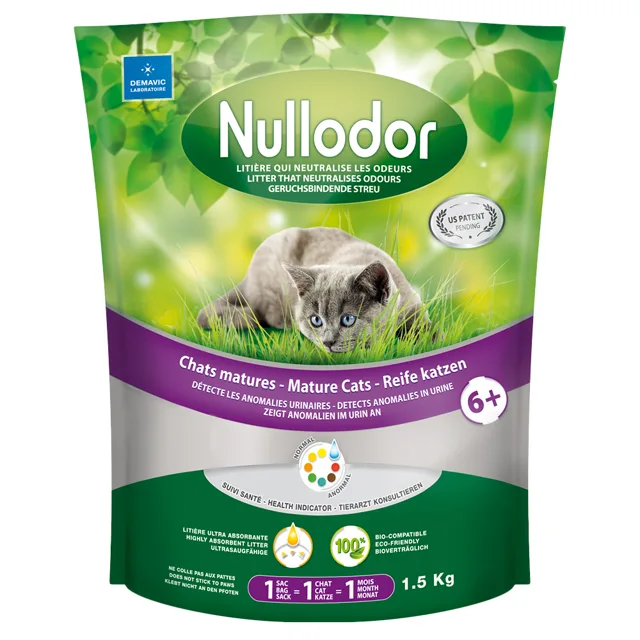 Nullodor Mature Cats kočkolit - 1,5 kg