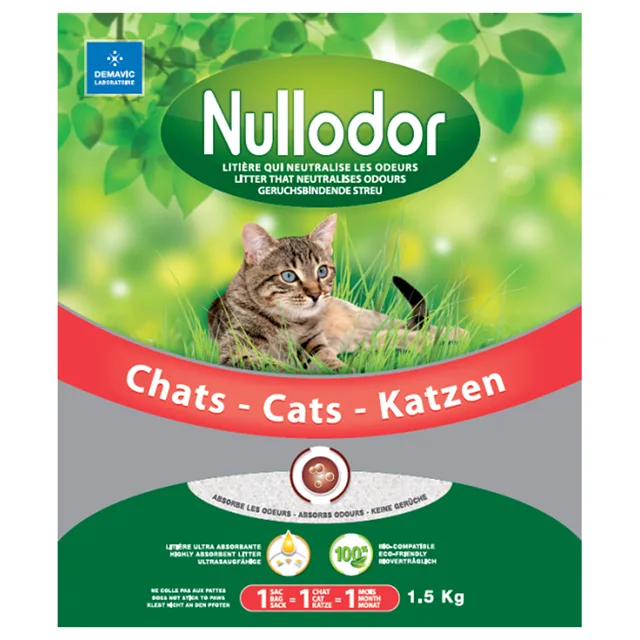Nullodor Silica stelivo pro kočky - 2 x 9 kg