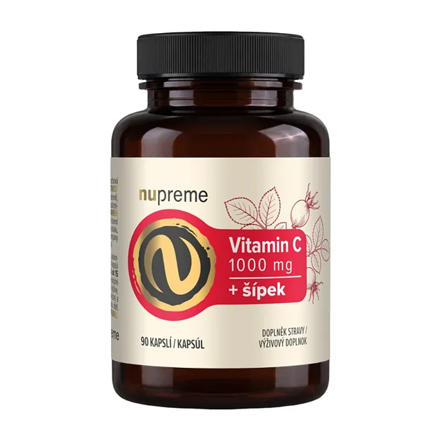 NUPREME Vitamín C + Šípek 90 kapslí
