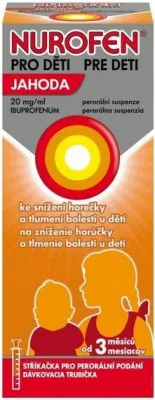 NUROFEN PRO DĚTI JAHODA POR 20MG/ML POR SUS 100 ML II